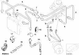 Przewód hamulcowy przedni diagram for BMW 7 Series E65 745i