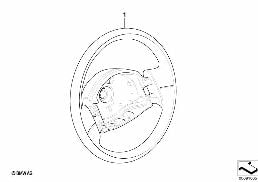 Skórz. koło kierownicy dwukolor. diagram for BMW MINI R50 Cooper