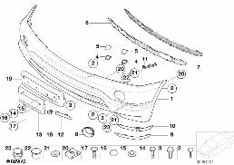TRIM COVER, FRONT I diagram for BMW X5 E53 4.4i