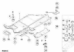 COVERING LOWER diagram for BMW Z3 E36 1.9