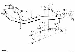 Tuyau d'échappement avant diagram for BMW 3 Series E21 323i