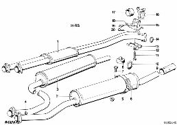 Système d'échappement diagram for BMW 3 Series E21 323i