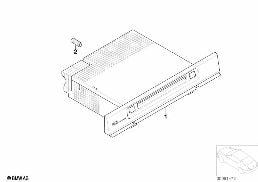 RADIO BMW PROFESSIONAL CD diagram for BMW X5 E53 4.8is