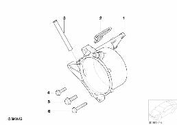 Elementy mocujące prądnicy diagram for BMW 7 Series E65 745i