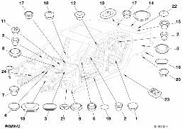 SEALING CAP/PLUG diagram for BMW 3 Series E46 318i
