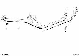 EXHAUST PIPE FRONT diagram for BMW 6 Series E24 633CSi