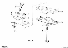 SUSPENSION PARTS EXHAUST diagram for BMW 5 Series E12 528
