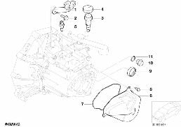 GS5-65BH gearbox components diagram for BMW MINI R50 Cooper