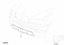 FRONT SKID PLATE diagram for BMW X5 E53 4.4i
