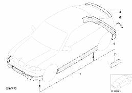 Πακέτο αεροδυναμικών βοηθημάτων diagram for BMW 3 Series E46 316ti