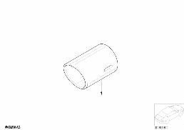 TAILPIPE TRIM diagram for BMW X5 E53 3.0i