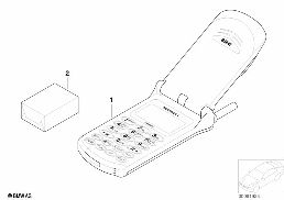 HANDS-FREE TELEPHONE diagram for BMW X5 E53 4.4i