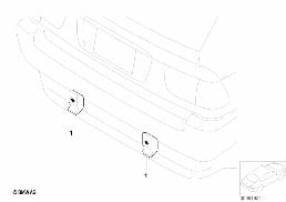 REAR APRON diagram for BMW X5 E53 4.4i