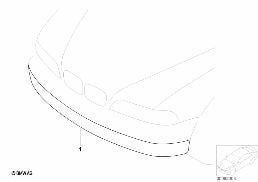 Clear Cover Foglights diagram for BMW 7 Series E65 745i