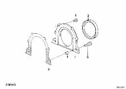 Pièces de bloc-moteur diagram for BMW 5 Series E34 520i
