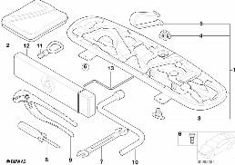 CAR TOOL/TOOL BOX diagram for BMW 3 Series E46 318i