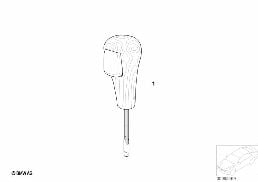 RETROFIT, WOODEN SELECTOR LEVER KNOB diagram for BMW 3 Series E46 318i