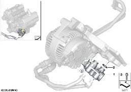OIL SUPPLY - OIL COOLER CONNECTION diagram for BMW 7 Series E66 740Li