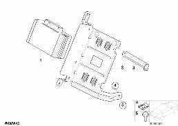 Wzmacniacz / Uchwyt diagram for BMW 7 Series E65 745i