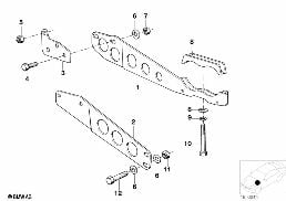 Elementy zawieszenia rur wydech. diagram for BMW 7 Series E23 745i