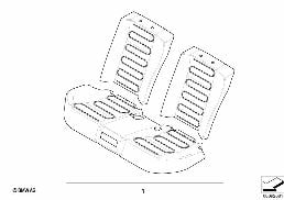 後付けセット、R シート ヒーター diagram for BMW 7 Series E65 750i