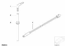 Mocowanie akumulatora i elementów dod. diagram for BMW 7 Series E65 745i