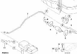 Τροφοδοσία καυσίμου/αντλία/σωλήνας diagram for BMW 7 Series E66 740Li