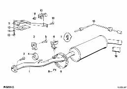 EXHAUST SYSTEM, REAR