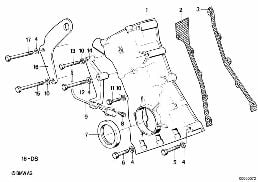 链条箱壳体 下部 diagram for BMW 5 Series E28 M535i
