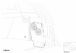 BMW Subwoofer diagram for BMW X5 E53 4.4i