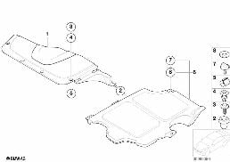 Osłona diagram for BMW 7 Series E65 745i