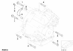 Skrzynia biegów, mocowanie diagram for BMW MINI R50 Cooper