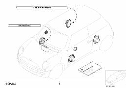 Zest. dopos. - Sound Modul diagram for BMW MINI R50 Cooper