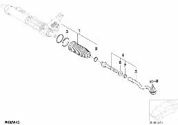 STEERING LINKAGE/TIE RODS diagram for BMW X5 E53 4.6is