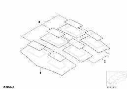 Izolacja dźwiękowa dachu diagram for BMW 7 Series E65 745i