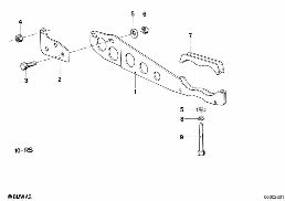 SUSPENSION PARTS EXHAUST diagram for BMW 7 Series E23 735i
