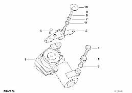Elem. poj. wycieraczek szyby tylnej diagram for BMW 5 Series E39 520d