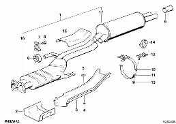 EXHAUST SYSTEM, REAR