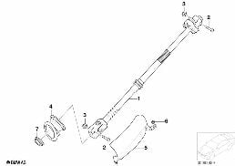 ロア ステアリングコラム/スピンドル diagram for BMW 7 Series E38 735i