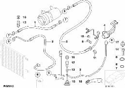 COOLANT LINES diagram for BMW 3 Series E46 318i