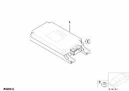 Elem. poj. systemu sterowania głosem diagram for BMW 7 Series E65 745i