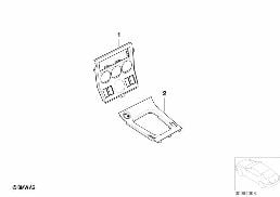 ชุดเพิ่ม, แถบอะลูมิเนียมตกแต่ง, มีสายยืด diagram for BMW Z3 E36 2.8