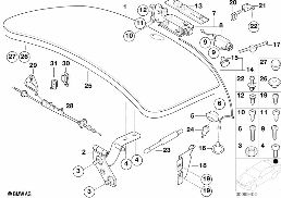 SINGLE COMPONENTS FOR TRUNK LID