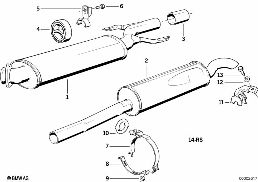 EXHAUST ASSY WITHOUT CATALYST