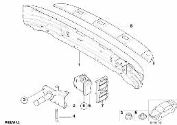 CARRIER, REAR diagram for BMW Z3 E36 1.9