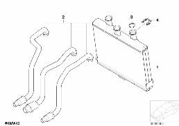 Nagrzewnica / ukł. z klimat. diagram for BMW 7 Series E65 745i