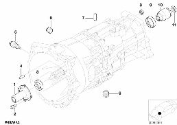 GS5-39DZ-Allrad Gehäuse und Anbauteile diagram for BMW X5 E53 3.0d