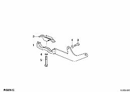 EXHAUST SUPPORT diagram for BMW 5 Series E28 528i