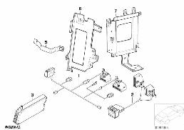 SINGLE PARTS F APOLLO LUGGAGE COMPARTM. diagram for BMW 7 Series E38 740i