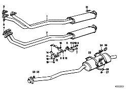 EXHAUST ASSY WITHOUT CATALYST